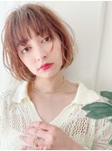韓国風ボブ　ニュアンスパーマ【ボブ　ショートヘア　くせ毛風】