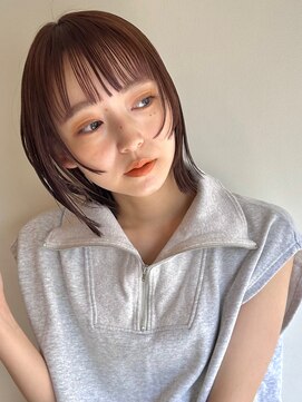 ローネス(LONESS) 相性抜群◎切りっぱなしのプツットボブ×顔まわりレイヤー