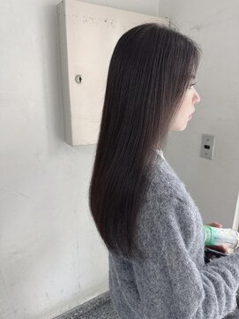 キャンバス バイ ネオリーブ 横浜西口(Canvas by neo.) ロングヘア 育てて作っていくダークグレージュsk