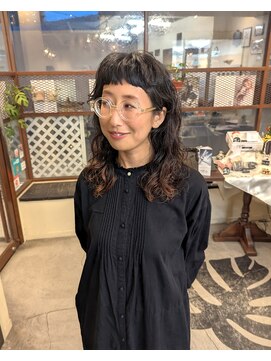 ヒカリス 東三国(HIKARIS) 笑顔溢れるロングウルフ/ウルフパーマ/ロングパーマ/ウェーブ