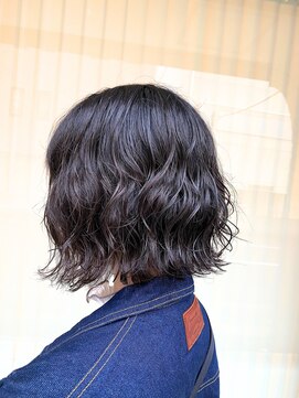アッシュ 中山店(Ash) ボブ×波巻きパーマ