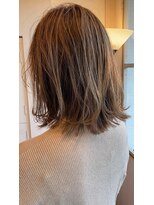 ヘアーエポック(hair epoque) くびレイヤーエモージュ大人かわいいモテ髪薄めバングくびれヘア