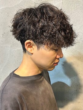 ニアウ 高崎店(Niau) 波巻きスパイラルパーマメンズパーマメンズマッシュ群馬高崎眉毛