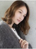 【奥村】大人ボブ×外ハネウェーブ×アッシュベージュ［恵比寿］