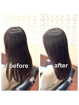 アウラ(aura) カット＋ハーバルカラー＋艶髪トリートメント