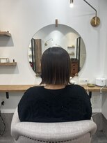 シア 新越谷店(SHEER) 【sayaka】切りっぱなしボブ×縮毛矯正