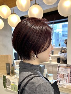 ロンドアジュール 横浜(Lond azur) ウェーブミディアム似合わせカットメルティカラーショート/横浜