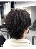 サーフカール×センターパート×海外ヘア×ハイライト