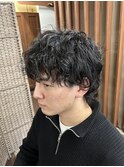 メンズ/ウルフ/パーマスタイル