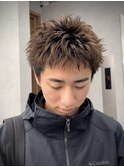 スパイキーショートピンパーマ