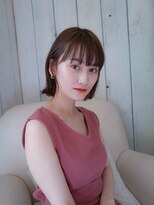 エーバイフー 江坂店(A BY WHO)&nbsp;A BY WHO江坂/切りっぱなしボブ/透明感カラー