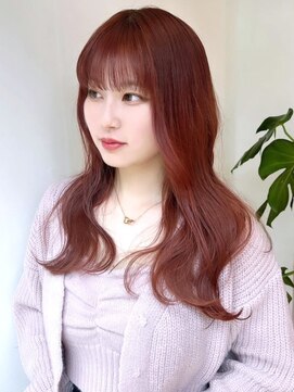 ザ ドッツ(THE DOTS) ピンクカラー ダブルカラー 韓国風レイヤー 前髪あり