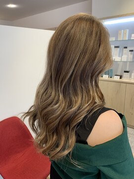 アズールサン 草加西口店(azule-sun) ハイライトカラー　グレージュ