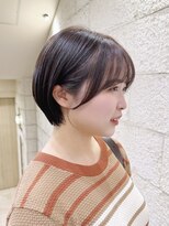 ハピネス 河原町店(Happiness)&nbsp;顔まわりカット　京都ショートボブ　京都美容室　進詩織