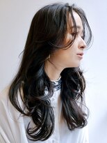 ピークアブー 原宿ハラカド(PEEK-A-BOO) ロングレイヤー顔まわりナチュラル時短大人女子黒髪