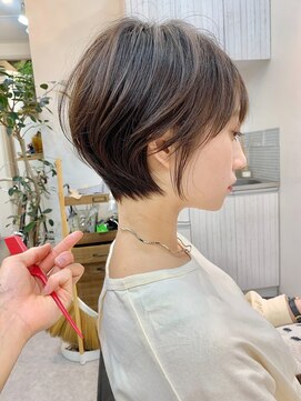 アイドットプラス 札幌大通り(i.+ODORI) 襟足スッキリ小顔カット顔まわり簡単スタイリングショートボブ