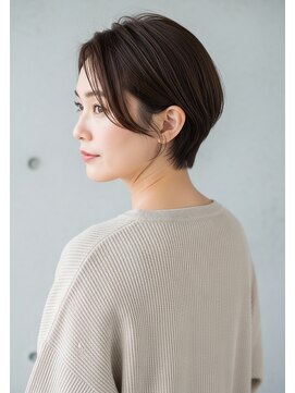 プラグ ヘアーデザイン 大名店(PLUG hair design) 前髪なしマッシュショート