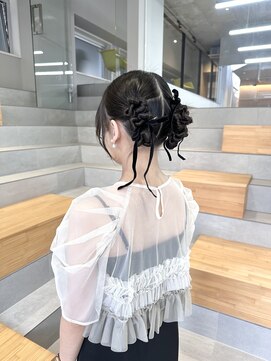 タイトツインアレンジ/お呼ばれヘア