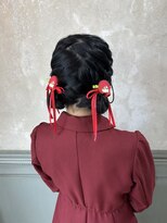エレン 新百合ヶ丘店(ELEN)&nbsp;編み込みミニだんごヘアアレンジ