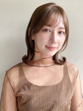 リヤン 表参道(lyann) 大人可愛いくびれヘアミディアムレイヤーカットサイドバング