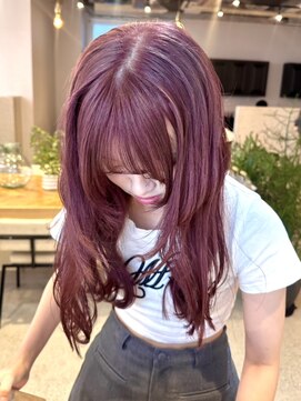 ディッセンバー 神宮前(December) 暖色カラー/ピンクカラー/カット/渋谷