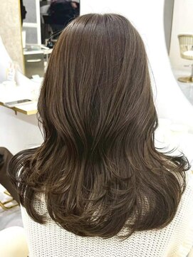 ワンズ リー 上大岡店(One's ly) イメチェンピンクベージュ アンブレラカラー前髪