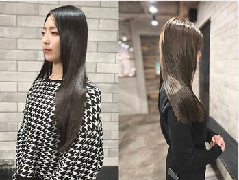 ヴィム ヘアー 宜野湾店(VIM hair)の写真/【★感動の指通り★】もう広がる・うねるで悩まない。朝の準備を5分にする、至高の艶髪ストレート。