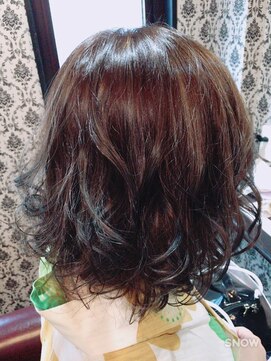 ヘアーサロン アモル(HAIR SALON Amor) #アッシュスモーキー #オーガニックカラー #下関