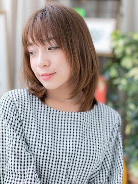 カバーヘア ブリス 戸田公園西口店(COVER HAIR bliss) 伸ばしかけ丸みフォルム小顔ピュアミディa戸田公園20代30代40代