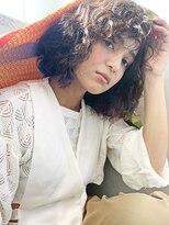 ボヘミアンパーマ_毛先パーマことりベージュ_76772