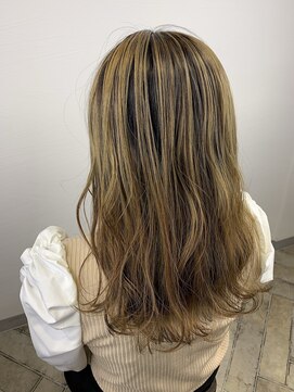 ポンテ 那珂川店(ponte) 『ハイトーンミルクティー☆バレイヤージュ』