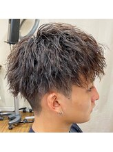 クレア 能見台(CREA) 横浜メンズヘアソフトツイストパーマツーブロックマッシュ