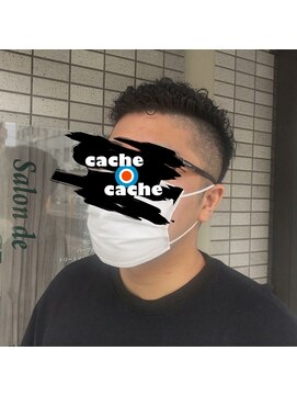 カシュカシュ(cache cache) フェード風ツーブロパーマスタイル