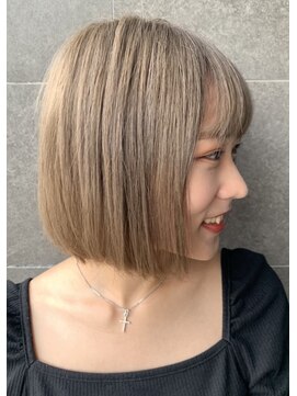 アルモ ヘア フア 東静岡(ALMO hair HUA) 【ALMO】透明感たっぷりのミルクティブロンド