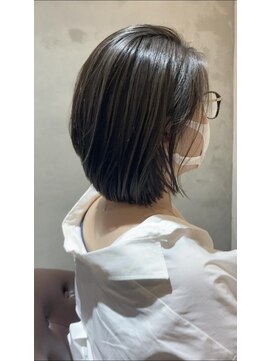 スーリール 伊都店(Sourire) 細ハイライト×グレー