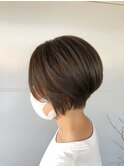 くびれショートとグレージュ