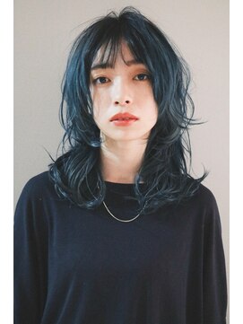 オーイット(ooit) ＊ロングウルフヘア×ブルーカラー＊