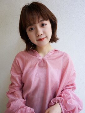 ブゾン(buZon) 【buZonブゾン】レイヤーボブ×ウォームブラウン