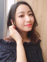 アルケー ヘアアンドヘッドスパ 錦糸町南口店(arche Hair&head spa)&nbsp;大人可愛いココアベージュグレージュカラーボブウルフ黒髪錦糸町