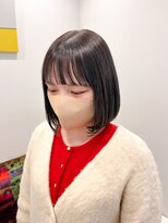 アンヘアー(UNHAIR by shiomiH)&nbsp;ナチュラルボブ×ぱっつん前髪