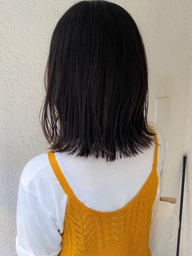 コロ(COLO) 【COLO 白川】切りっぱなしロブ×暗髪カラー