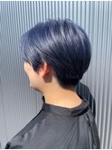 艶髪ネイビーカラー
