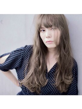 ミットバイツリー センター北(mit by tree) プラチナホワイトグレージュウェービーロング