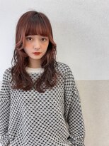 トゥーリ 二日市店(tuuli) 大人女性◆艶レイヤー前髪ピンクベージュ 髪質改善 縮毛矯正