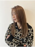 レイヤースタイル×ラベンダーベージュ