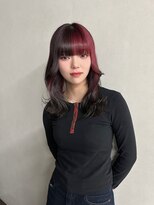 ティント 梅田(Tint)&nbsp;【TOMOKI】赤×黒/デザインカラー《大阪梅田駅》