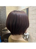 。。。ひし形ショートボブ。。。