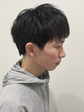 ヒュイル バイ ニアウ(Hwyl by Niau) メンズショートパーマニュアンスパーマナチュラルヘアスパイキー