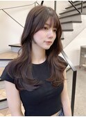 レイヤーカット ブラウンベージュ カラー 韓国 髪質改善 仙台