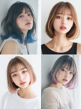 ニューカマー バイ ヘッドライト シブヤ(NEW COMER by HEADLIGHT shibuya)の写真/【カラーのみ¥3500～】ブリーチなしでも透明感のあるデザインカラーが得意【渋谷】【当日割】【平日割】